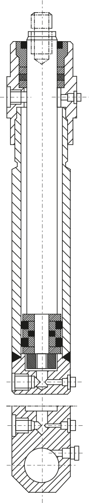 Vérins double effet série 500V : Vérins hydrauliques 500 bar - Quiri